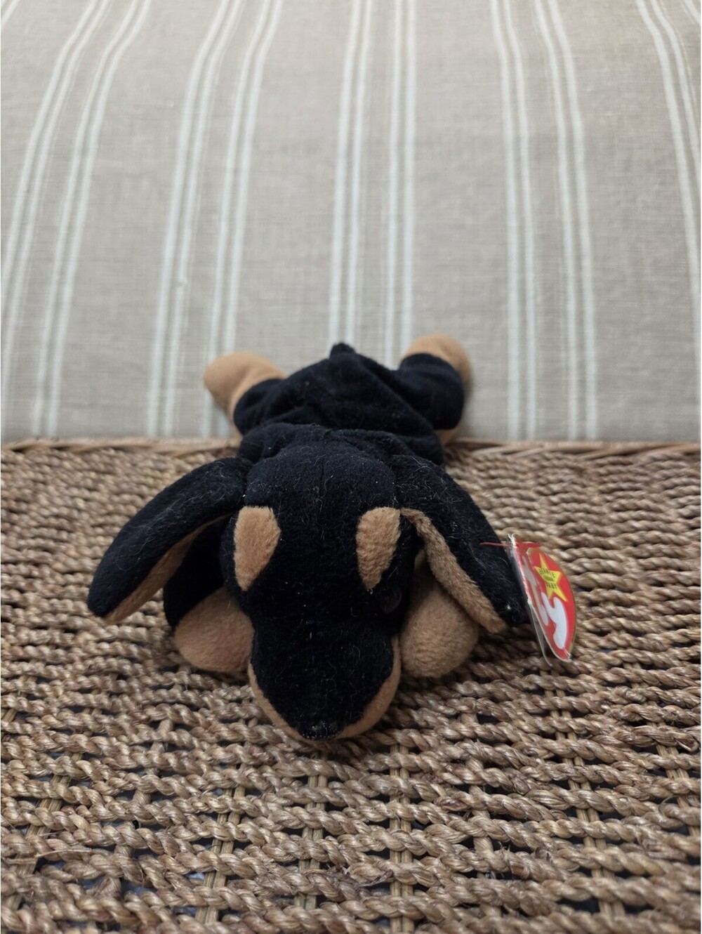 TY BEANIE BABY ORIGINAL DOBY THE DOBERMAN PINCHER DOG - WITH TAG